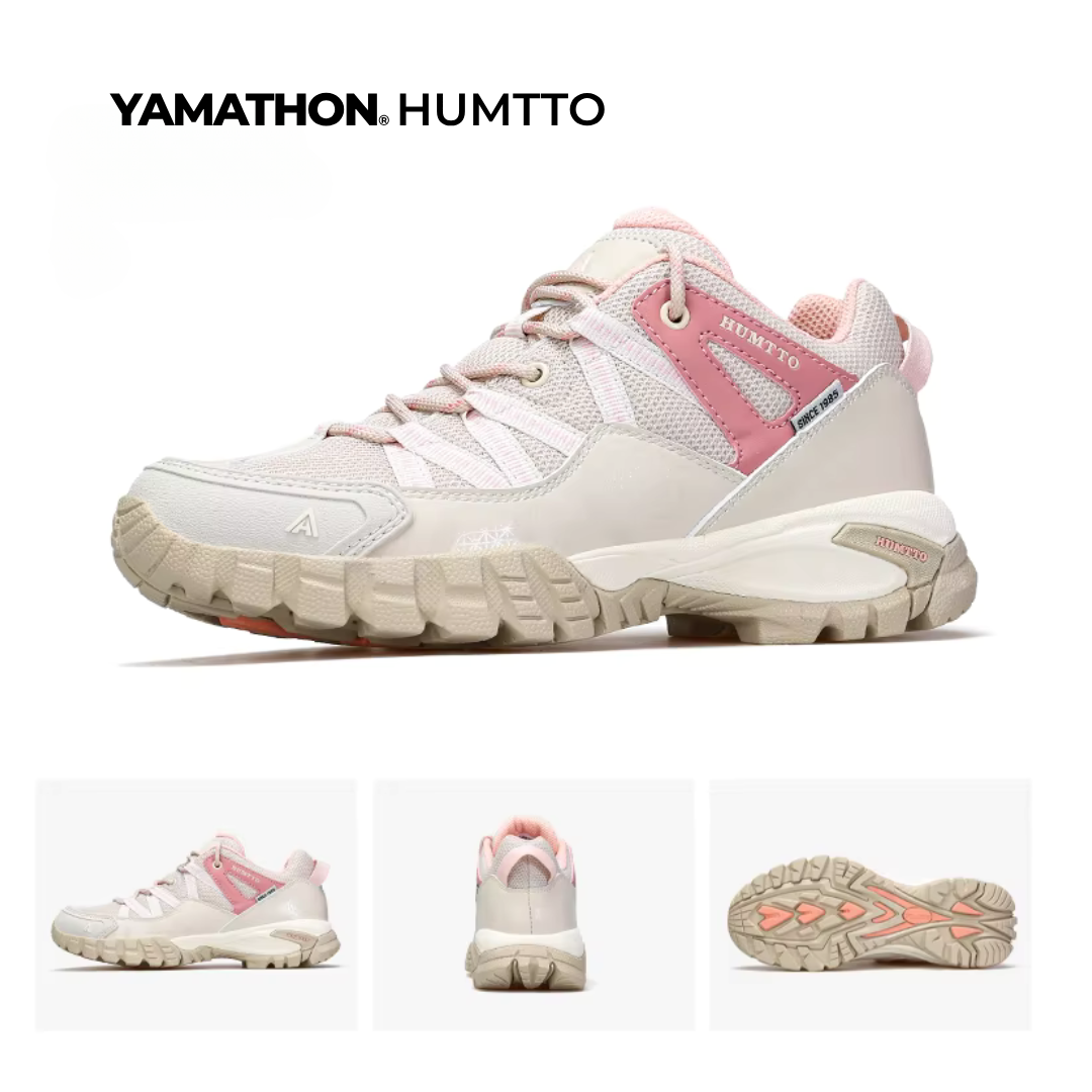 Yamathon Mont Blanc EVO 2 Women's Lightweight Hiking Shoes Beige Peach Pink