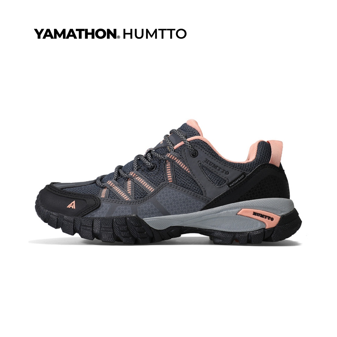 Yamathon Mont Blanc EVO 2 Women's Lightweight Hiking Shoes Dark Gray Light Pink