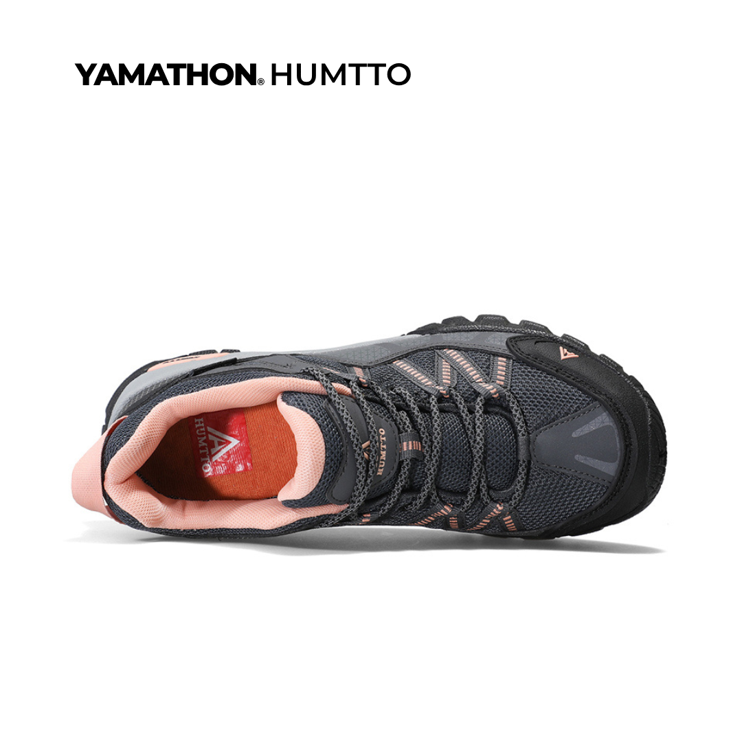 Yamathon Mont Blanc EVO 2 Women's Lightweight Hiking Shoes Dark Gray Light Pink