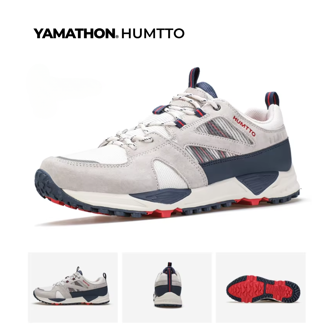 Yamathon Humtto Okegawa 2 Men's Lightweight Hiking Shoes White Dark Blue